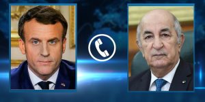 الرئيس تبون وماكرون يعربان عن ارتياحهما للتطور الإيجابي للعلاقات الثنائية بين البلدين