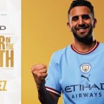 السيتي يهنئ محرز عقب فوزه بجائزة لاعب الشهر