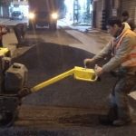 تهيئة الطرق و الأرصفة ببئر توتة 