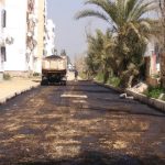 تعبيد طرقات حي 400 مسكن بالكاليتوس