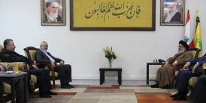 نصر الله يلتقي إسماعيل هنية في بيروت