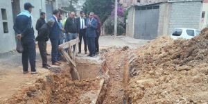 تجديد شبكة المياه والصرف الصحي بأحياء الدويرة