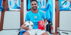 مانشستر سيتي يهنئ محرز