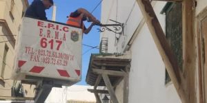 تهيئة الإنارة العمومية بالمسار السياحي بالقصبة