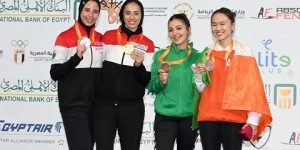 تتويج المبارزة ميباركي مريم بالميدالية البرونزية