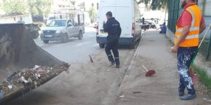 عملية تنظيف استدراكية بأحياء باب الزوار  