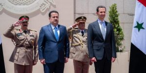 الأسد يجري مباحثات رسمية مع رئيس الوزراء العراقي بدمشق