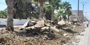  انطلاق مشروع تهيئة أرصفة الطريق الوطني رقم 61 بالكاليتوس