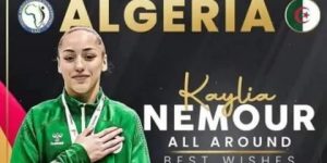 كيليا نمور تتلقى التهاني من وزارة الشباب والرياضة 