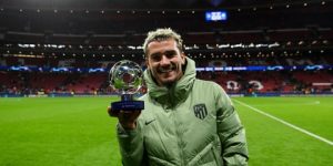 غريزمان يفوز بجائزة رجل مباراة أتلتيكو – سيلتك