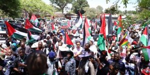 مسيرات حاشدة في زيمباوي تنديدا بمجازر الاحتلال في غزة