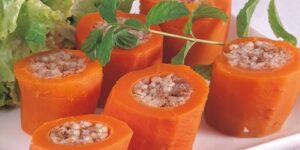 طبق اليوم.. جزر محشو باللحم والأرز