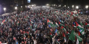 مسيرات حاشدة  داعمة لغزة في الباكستان