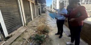 تهيئة قنوات الصرف الصحي بحي  الشعبة بسيدي امحمد 