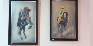 التشكيلية عزيري ثنينة في معرض برواق محمد راسم.. عصارة تجربة فنية ثرية