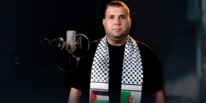 المنشد عادل عطا الله يعبر عن تضامنه مع الشعب الفلسطيني بـ “فلسطين التحدي”
