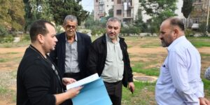 انجاز مساحات خضراء بحي 300 مسكن بسيدي موسى