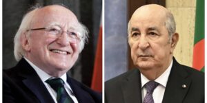 رئيس الجمهورية يتلقى تهانئ نظيره الايرلندي بمناسبة الذكرى ال70 لاندلاع ثورة التحرير المجيدة