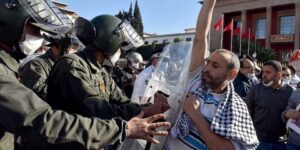 قوات الأمن المغربية تقمع احتجاجات منددة بالتطبيع وداعمة لفلسطين