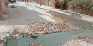اهتراء قنوات الصرف الصحي بحي بريجة بسطاوالي