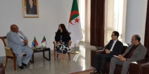 سلمة بختة منصوري تستقبل سفراء اثيوبيا و جنوب افريقيا وتونس