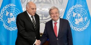 عطاف يجري محادثات مع الأمين العام للأمم المتحدة بنيويورك