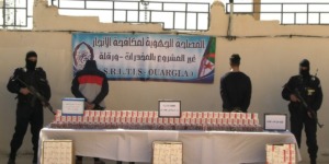 ضبط 75 ألف كبسولة من المؤثرات العقلية وتوقيف شخصين أحدهما مغربي الجنسية بورقلة