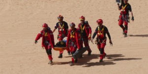 الحماية المدنية تنظم بولاية جانت مناورة في الأماكن الصحراوية الوعرة 