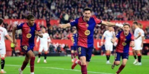 ليفاندوفسكي يعادل انجاز ميسي