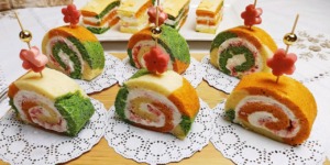 بيسكوي رولي مملح وملون