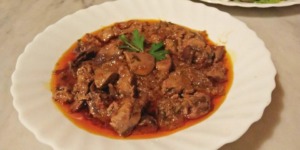 كبد الدجاج المشرمل