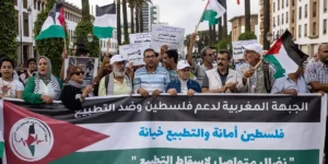 الجبهة المغربية لدعم فلسطين: لن نوقف نضالنا المناهض للتطبيع والداعم للقضيه  
