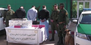 حجز 104 كيلوغرامات من الكيف المعالج في النعامة