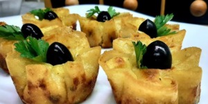 كؤوس الديول بالدجاج و موس البطاطا