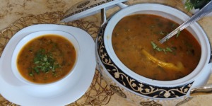 ىشوربة فريك سهلة دون خضر