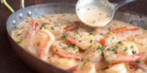 جمبري بالصلصة البيضاء