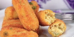 أصابع مقرمشة بالبطاطا والدجاج