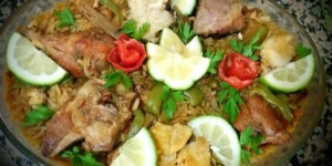 بايلا بالدجاج واللحم