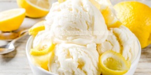 آيس كريم الليمون السهل والسريع