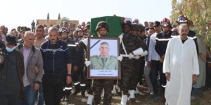 تشييع جنازة المرحوم المقدم جولم لخضر إلى مثواه الأخير في جو جنائزي مهيب 