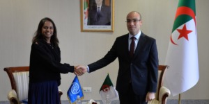شايب يستقبل رئيسة ممثلية المنظمة الدولية للهجرة بالجزائر