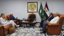 الرئيس الصحراوي إبراهيم غالي يستقبل دي ميستورا