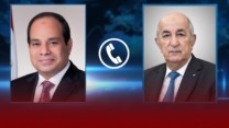 الرئيس تبون ونظيره المصري يتبادلان وجهات النظر حول الأوضاع في محيطي البلدين وانعكاساتها